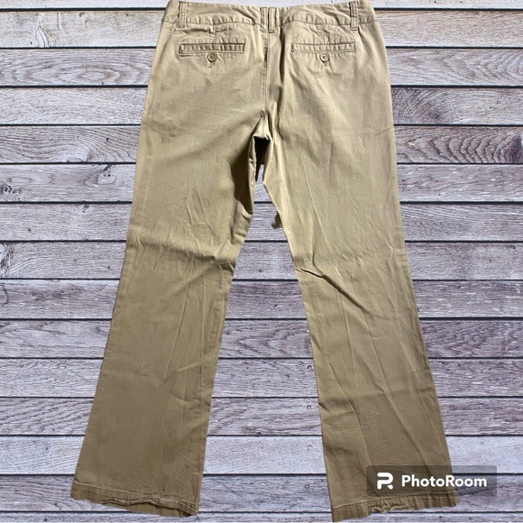 Mossimo Supply Co Khaki Pants Junior Women Size 15 Bootcut - Picture 3 of 4